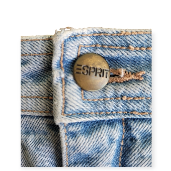 Esprit vintage 80s/90s 100% cotton denim miniskirt in size XS - Picture 3 of 8
